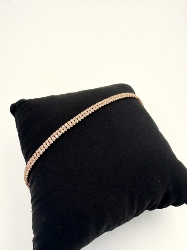 92.5 Sterling Double Row Tennis Bracelet