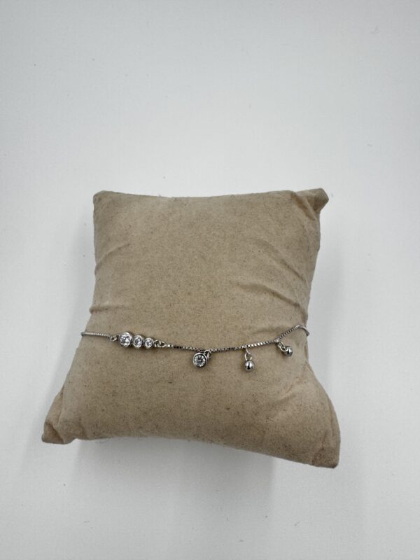 92.5 Sterling Silver [Plated and Rose Gold-Plated Bracelet with CZ Accents] - Image 3
