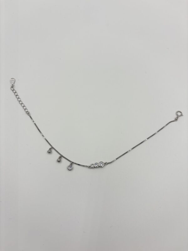 92.5 Sterling Silver [Plated and Rose Gold-Plated Bracelet with CZ Accents] - Image 4