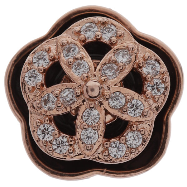 92.5 Sterling Silver Floral Enamel Stud Earrings - Image 2