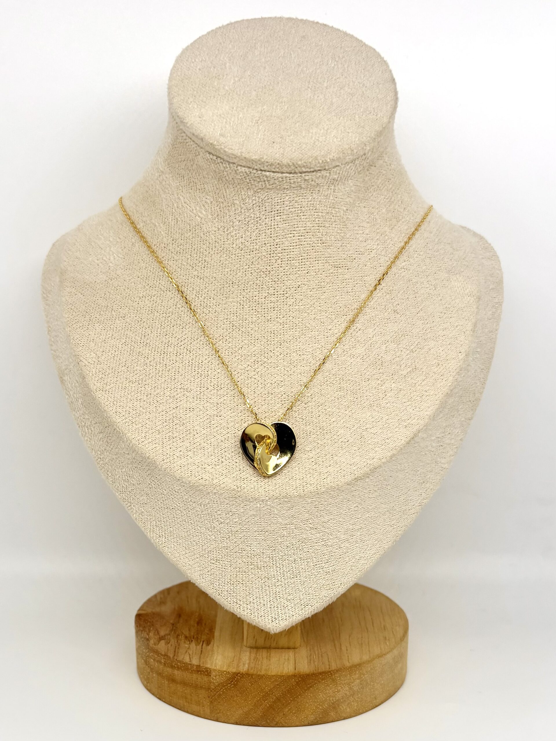 Classic Heart Pendant Necklace – 92.5 Sterling Silver (Gold Plated)