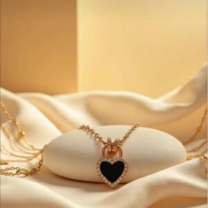 92.5 Sterling Silver Heart of Two Sides Necklace